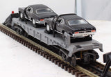 MTH Railking 30-7661 Auto Transport RailKing Flat Car w/Ertlr 1970 Nova O SCALE Like New