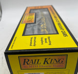 MTH Railking 30-7693 Auto Transportation Flat Car w/ 2 Ertl Cutless Olds 1970s  O SCALE Used Excellent