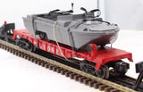 Lionel 6-16939 US Navy Flatcar with Boat O Scale Used
