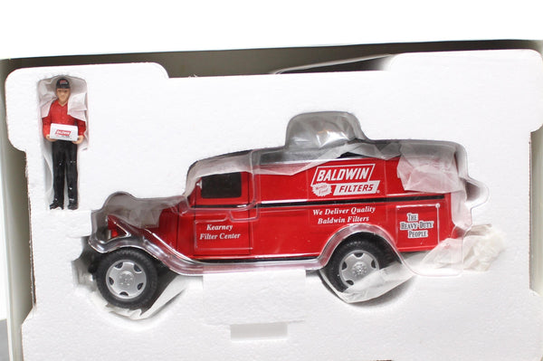 Crown Premiums 2404948 Baldwin Filters 35 chevy Panel Truck With Serviceman O SCALE NEW