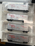 MICRO TRAINS 74040 1 2 3 CANADIAN PACIFIC CP SET OF 4 SILVER/RED 40' STANDARD BOXCARS N SCALE Like New