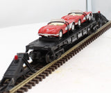 MTH 30-7624 Auto Transport w/1964 Corvettes RailKing O Scale Like New Damaged Box