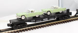 MTH 30-7613 MTH w/T-Birds Auto Transport Flat Car RailKing O Scale Like New