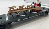 Lionel 6-26667 Flatcar with Santa's Sleigh Christmas O SCALE Like New