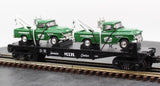 MTH Railking 30-7615 MTH Service Center RailKing Flat Car w/2 Tow Trucks O SCALE NEW