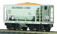 MTH Railking 30-7518 Baltimore & Ohio Ore Car w/coal load - B&O Gray body with blue lettering O SCALE Used Excellent