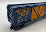 MTH Premier 20-93090 Seattle & North Coast SNC Double Door 50' Box Car O SCALE Like New