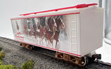 Bachmann BKOB7 Hawthorne Village/ Bradford Exchange Budweiser White Boxcar Clydesdales HO/ On30 Scale Used Excellent No Box