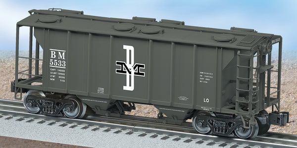 Lionel 6-17039 Boston & Maine PS-2 2-Bay Covered Hopper #5533 O SCALE Like New