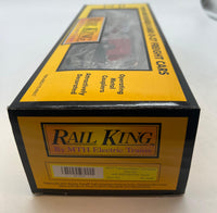 MTH RailKing 30-7629 MTH Transportation Company Flat Car w/ Fore Truck O SCALE Used Excellent