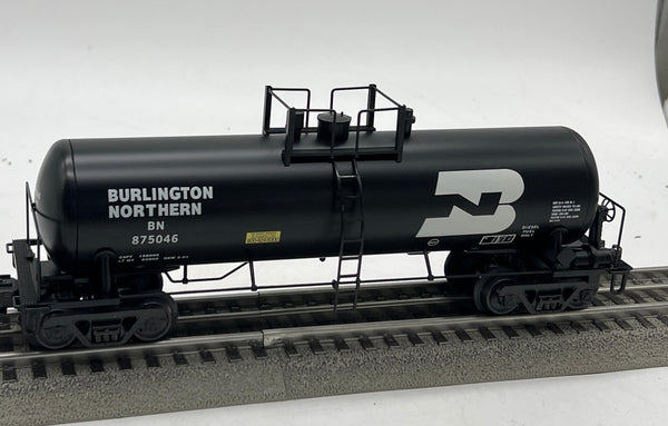 K-Line K-90014 Burlington Northern BN black Semi-Scale Tank Car O SCALE Like New