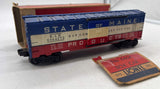Lionel Postwar 6464-275 STATE OF MAINE Box Car O Scale Used Damaged Box