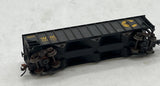 Atlas 32895 CHESSIE 90 Ton Hopper Black/Yellow N Scale WEATHERED AS IS Used Excellent
