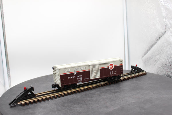 MTH 33-7410 Pennsylvania boxcar O SCALE Used Excellent Damaged Box