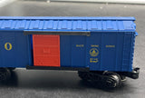 K-Line k-5120 Baltimore Ohio Blue Orange Boxcar O SCALE Used Excellent