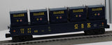 MTH Railking 30-72072 CSX Gondola Car w/LCL Containers O SCALE Like New