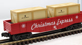 MTH 30-4207B Christmas Gondola w/2 Crates O SCALE Like New