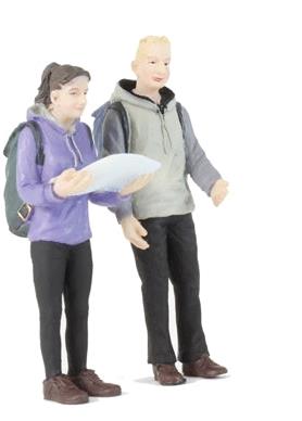 Bachmann 22-188 Man and Woman Hikers Figures G SCALE NEW
