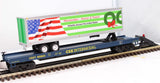 MTH Premier 20-95395 CSX Premier Flat Car w/ 40' Trailer O SCALE Like New
