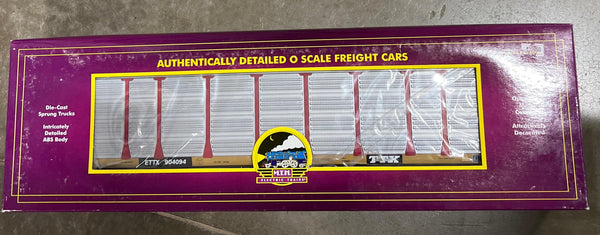 MTH Premier 20-90392G Santa Fe Corrugated Auto Carrier O SCALE Like New