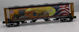 MTH Railking 30-75708 Union Pacific  UP  4-Bay Cylindrical Hopper MAP Car O SCALE Used Excellent