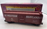 MTH Premier 20-93009 Western Maryland 40' Box Car O SCALE Like New