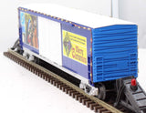 MTH Railking 30-70108D Christmas 50' Double Door Plugged Boxcar With LED Lights O SCALE Like New