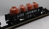 Lionel 6-26649 ERIE LACKAWANNA Gondola w/ 4 Canisters O Scale Like New