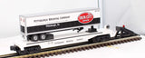 MTH Railking 30-76110 Iron City RailKing Flat Car w/40' Trailer O SCALE Like New