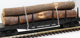 Lionel 6-17510 Northern Pacific Flat Car w/Logs O SCALE Used