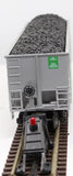 MTH Premier 20-9701 Burlington Northern Coalporter Hopper Car Heavy ABS Plastic Shell Sprung Die-Cast Trucks O SCALE Like New