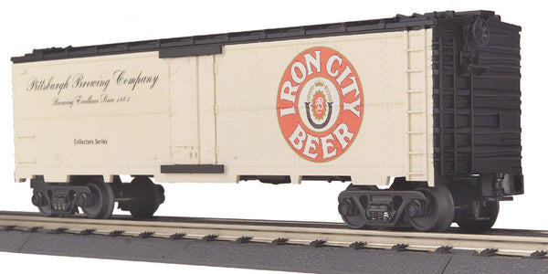 MTH Railking 30-7838 Iron City Beer Reefer Car - Pittsburgh Brewing (140th Anniversary) O SCALE NEW