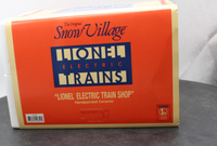 Dept 56 2202 Lionel Electric Trains Shop Snow Village  Used Excellent no light cord Damaged Box