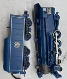 MTH Railking 30-1246-1 Jersey Central 4-6-2 Bantam Pacific Steam Engine Blue Comet Proto-Sound 2.0 Rugged Rails semi scale starter locomotive O SCALE Like New Damaged Box