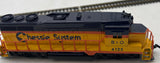 Bachmann 0638 Chessie 4125 EMD GP30 Diesel Locomotive HO SCALE Like New