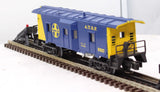 Lionel 6-9317 ATCHISON TOPEKA SANTA FE Blue & Yellow Bay Window Caboose 9317 O Scale Used Damaged Box