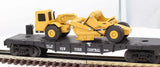 Lionel 6-16954 6424 NYC Flat Car With ERTL Scraper O Scale Used