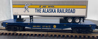 MTH Railking 30-76427 Alaska RailKing Flat Car w/40' Trailer Scale O SCALE Like New