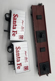 MTH 20-98111 SANTA FE Flat Car Premier O Scale Used Excellent Damaged Box