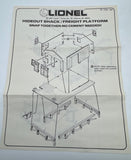 Lionel 6-2784 FREIGHT PLATFORM BUILDING KIT SNAP TOGETHER O SCALE Like New