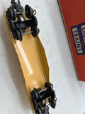 Lionel  POSTWAR  6151 Range Patrol Truck On Flat Car CREAM O Scale Used Damaged Box