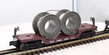 Lionel 6-16318 LIONEL LINES Depressed Flatcar with Cable Reels O Scale Like New