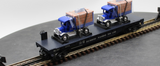 MTH Rail King 30-76115 O Scale Richmond Fredericksburg & Potomac Flat Car with 1926 USPS Delivery trucks O SCALE NEW