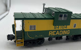 Atlas 6604-2 Reading Extended Vision caboose 3 RL  O Scale Used Damaged Box