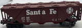 MTH Rugged Rails 33-7504 Santa Fe Covered Hopper Car O SCALE Used No Box