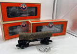 Lionel 6-19492 Western Maryland Skeleton Log Car 3-Pack (Set #1) O SCALE Like New