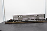 MTH RAIL KING Rugged Rail Series 30-4222A Santa Fe Silver Baggage Car O SCALE Used Excellent