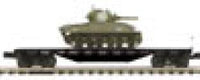 MTH Premier 20-90545B Chesapeake & Ohio 50-Ton 41' Wood Flat Car w/Sherman Tank Load O SCALE NEW