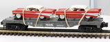 MTH Railking 30-7610 w/57 Chevys Flat Car #1957 O SCALE Used Excellent