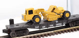 Lionel 6-16954 6424 NYC Flat Car With ERTL Scraper O Scale Used